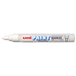 Uni White Oil-Based Paint Marker Pen 2.8mm Medium Bullet Tip